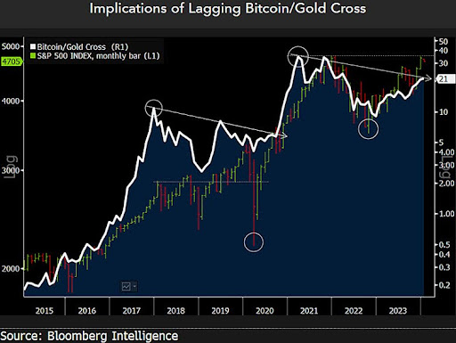 Grafici del prezzo del Bitcoin e dell'oro 2024 - Tracciare il percorso finanziario di due titani
