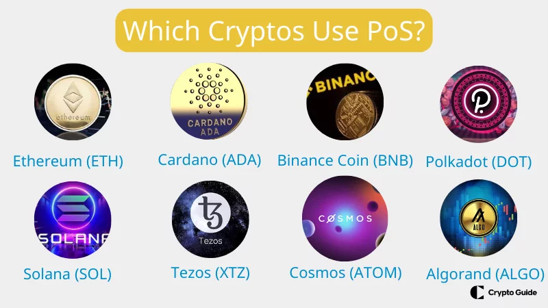Le criptovalute che utilizzano la proof of stake