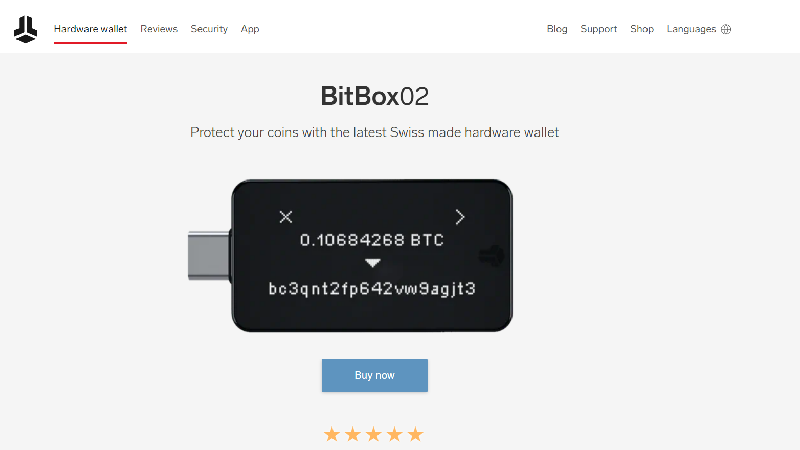 BitBox02 portafoglio crittografico anonimo senza KYC.
