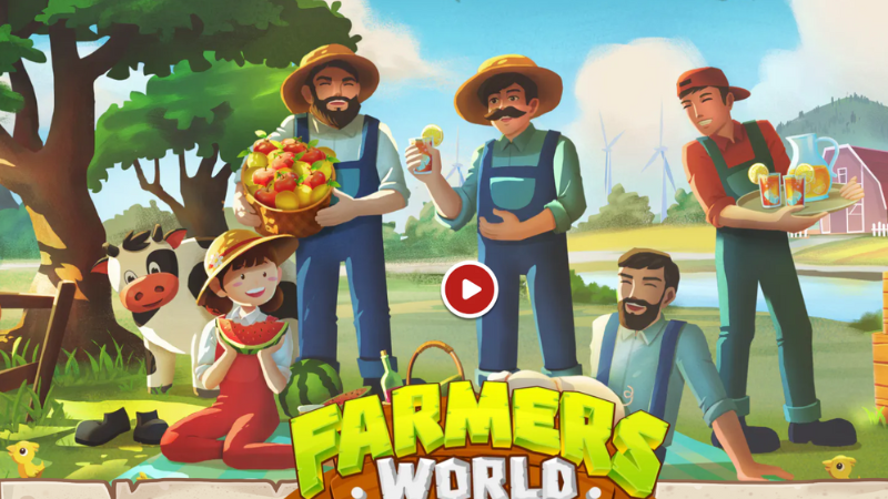 Mondo contadino giocare per guadagnare gioco
