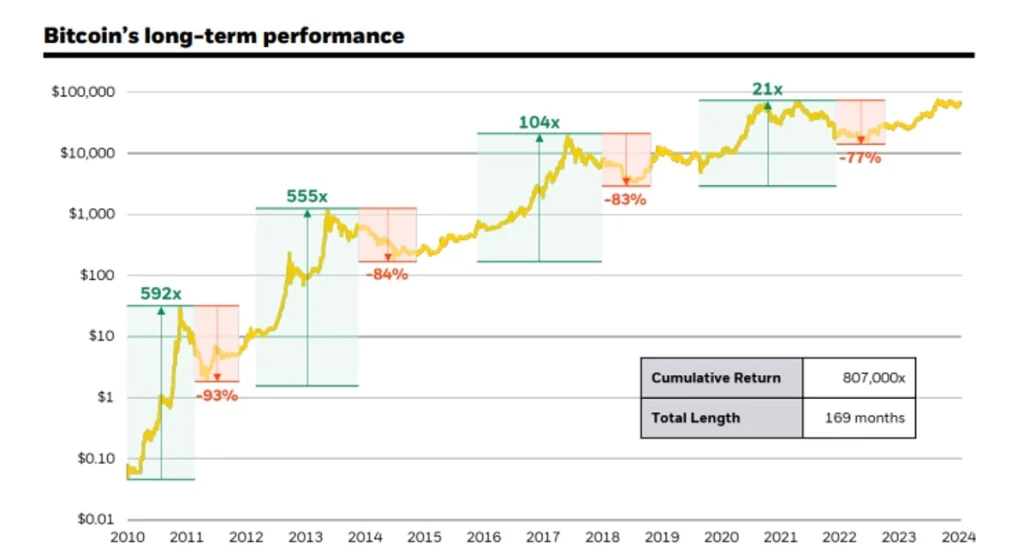 La-performance-a-lungo-termine-del-Bitcoin