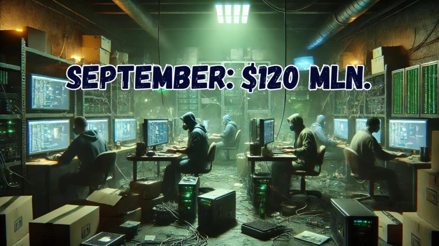 Settembre 2024 Perdite di $120M a causa di hack nel settore delle criptovalute
