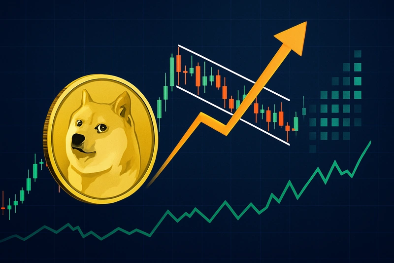 Il prezzo del Dogecoin punta a 0,22 dollari mentre 55 milioni di dollari in short su DOGE rischiano la liquidazione