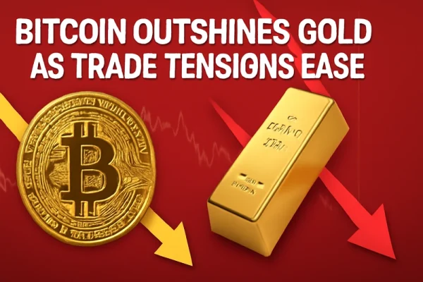 Il Bitcoin supera l’oro grazie all’allentamento delle tensioni commerciali